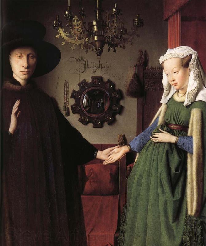 Jan Van Eyck Details of Portrait of Giovanni Arnolfini and His Wife Spain oil painting art
